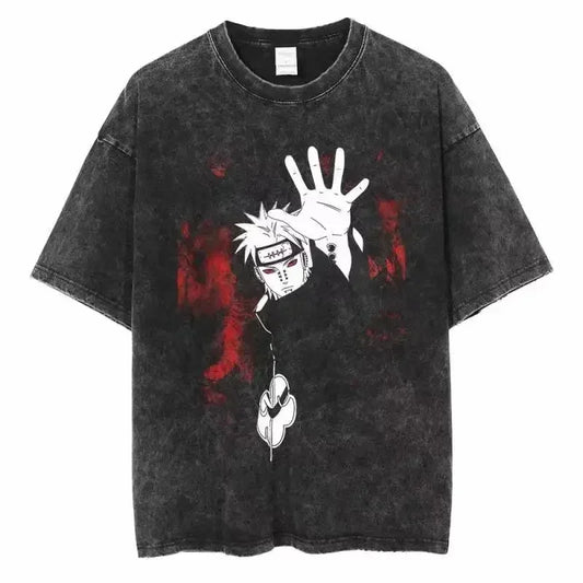 Summer Black Short Sleeve Shirt Loose Cotton Tops Tees