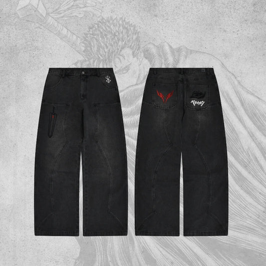 Berserk Y2K Gothic Jeans