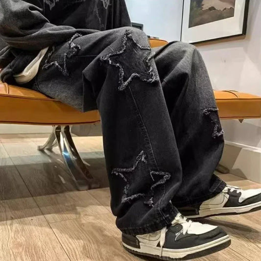 Star Embroidery Y2K Jeans